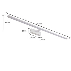 Avis Light Prestige Applique murale Isla XXL LED 32W 4000K blanc IP44 LP