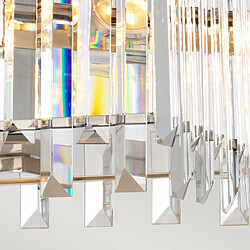 Acheter Elstead Lighting Lustre carré moderne cristal nickel Aries 4xE14 Elstead