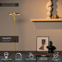 Avis Lucide lampadaire LED Celeste - Or