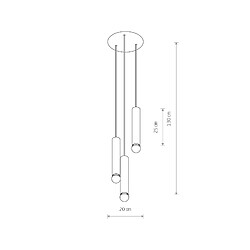 Avis Nowodvorski lighting Suspension Baton - Or