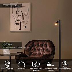 Avis Lucide lampadaire Antrim - Noir