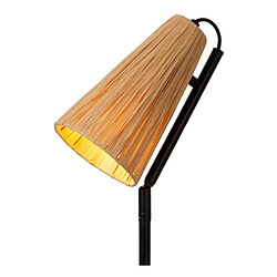 Lucide lampadaire Bensen rotin - Beige pas cher