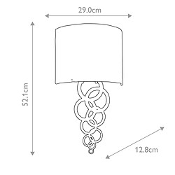 Elstead Lighting Applique Curtis laiton vieilli crème 29cm E27 Elstead pas cher