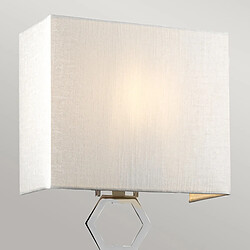 Avis Elstead Lighting Applique Ria 27 cm abat-jour chrome argent E27 60W Elstead