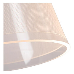 Lucide Applique murale de salle de bain noire LED 10W IP44 abat-jour acrylique motif pas cher