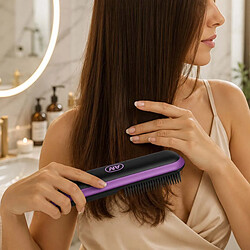 Avis Avizar Brosse Lissante Sans Fil en Céramique avec Peigne Anti-Brûlure Rechargeable Noir