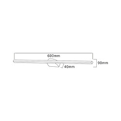 Avis Applique murale LED ARVI 20W 4000K noire 60 cm - Zuma Line