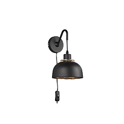 Applique PUNCH murale noire laiton métal 1xE27 40W RL pas cher