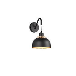 Avis Applique PUNCH murale noire laiton métal 1xE27 40W RL