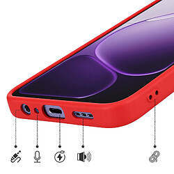 Acheter Avizar Coque pour Oppo A6x Soft-Touch en Silicone Série Fast Cover Rouge