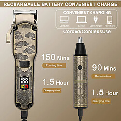 Acheter Tondeuse Cheveux et Tondeuse Pour Poils HATTEKER 2-en-1 Rechargeable, Longue Autonomie