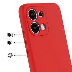 Avis Avizar Coque pour Oppo A6 Pro Soft-Touch en Silicone Série Fast Cover Rouge
