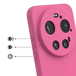 Avis Avizar Coque pour Xiaomi 17 Ultra Soft-Touch en Silicone Série Fast Cover Rose