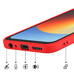 Acheter Avizar Coque pour Redmi A7 Pro Soft-Touch en Silicone Série Fast Cover Rouge