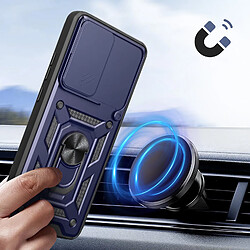 Avizar Coque pour Oppo Find X9 Antichoc avec Cache Caméra Pivotant et Bague Support Bleu pas cher