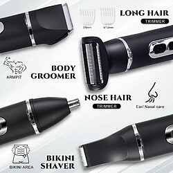 Avis Kit multifonction tondeuse cheveux, tondeuse barbe HATTEKER, tondeuse pour poils 4-en-1
