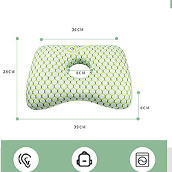 Acheter INF Oreiller Rose Vert avec Trou pour Oreille : Soulagement de la Pression & Oreilles Percées