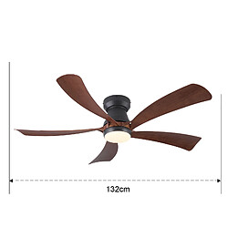 ByteLike Ventilateur de plafond 132cm avec éclairage LED pas cher