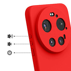 Avis Avizar Coque pour Xiaomi 17 Ultra Soft-Touch en Silicone Série Fast Cover Rouge