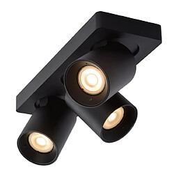 Lucide Spot plafond 3 lampes - Noir pas cher