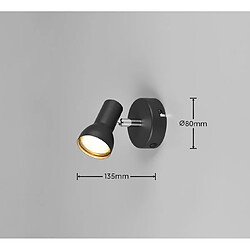 Trio Spot Marley 4 lampes - Marron pas cher