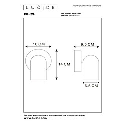 Lucide Spot Punch - Blanc pas cher