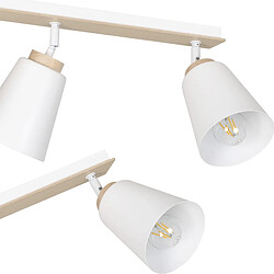 Emibig Spot plafond 2 lampes - Blanc pas cher