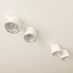 Emibig Spot plafond 4 lampes - Blanc pas cher