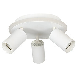 Acheter Light Prestige Plafonnier rond blanc 3 spots GU10 LED CCT 13W Parma