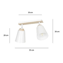 Acheter Emibig Spot plafond 2 lampes - Blanc