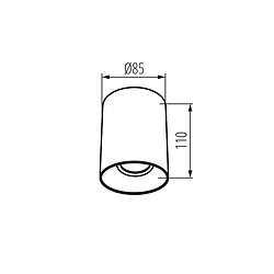Acheter Kanlux Spot Riti 27571 - Or