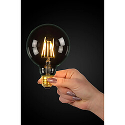 Avis Ampoule LED filament transparente sphérique E27 7W 2700K 1300 lm Lucide