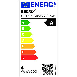 Acheter Ampoule LED filament 3,8W=60W E27 G45 2700K Kanlux chaud