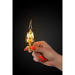 Acheter Ampoule LED filament ambrée flamme E14 3W 2200K 115 lm dimmable Lucide
