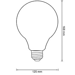 Avis Ampoule déco LED bleue G125 E27 4W 3000K Polux FOLK