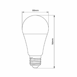 Ampoule LED 9W E27 blanc chaud 3000K Eko-Light EK8048 pas cher