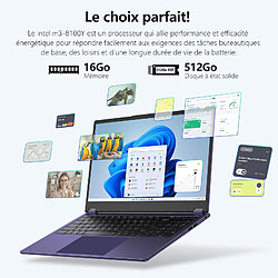Acheter VANWIN PC Portable 15,6" FHD Ecran Tactile Rotation 360°Intel Core m3-8100Y 16Go RAM SSD 512Go