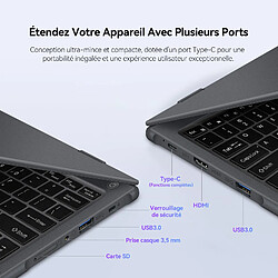 VANWIN PC Portable 11.6"Ecran Tactile rotation 360°8Go RAM 256Go SSD-Intel® Pentium® Gold 6500Y pas cher