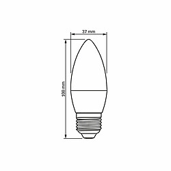 Avis Ampoule LED bougie C37 blanche 7W E27 3000K 630lm Videx