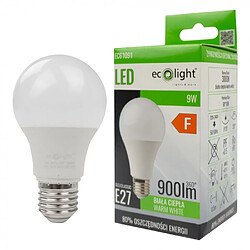 Avis Ecolight Ampoule LED E27 9W 900lm 3000K anti-scintillement