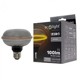 Ampoule LED déco dimmable UFO fumée 4W E27 Ecolight pas cher