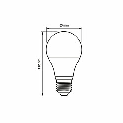 Avis Ampoule LED A60 E27 8W 760lm 3000K Videx