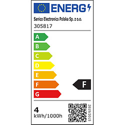 Avis Ampoule LED fil. G45 E27 400 lm 3000K Polux Platinum
