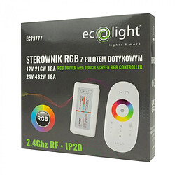 Avis Contrôleur bande LED RGB tactile RF 18A 216W Ecolight