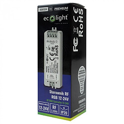 Avis Contrôleur RF RGB pour rubans LED 12A 12-24V Ecolight