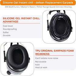 Avis INF Coussinets d'oreille en gel pour casques antibruit 3M Peltor