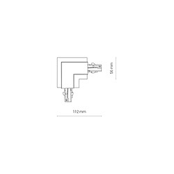 Acheter Nowodvorski Lighting Connecteur angle gauche encastré 3 circuits CTLS blanc Nowodvorski
