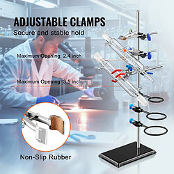 Acheter VEVOR Support de Laboratoire Support de Cornue de Labo Tige 60 cm avec Pinces
