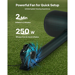 Avis VEVOR Écran de Projection Gonflable 610 cm Format 16:9 600D Cinéma Extérieur
