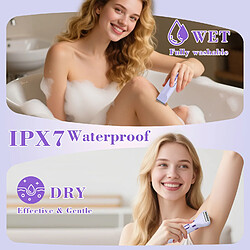 Avis Épilateur Double tête, épilateur Visage HATTEKER Tondeuse Pour Poils du Nez 4-en-1 Violet